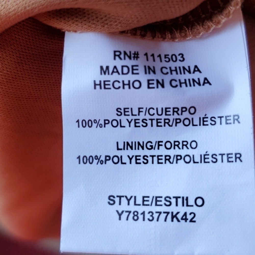 Luxology snakeskin & tan floral print dress tan Sleeveless SZ Med. NWT - Picture 11 of 13